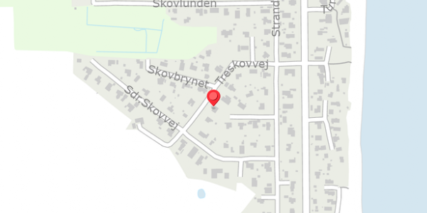 Trafikstøjkort på Treskovvej 9, 8300 Odder