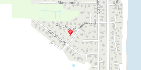 Trafikstøjkort på Treskovvej 10, 8300 Odder