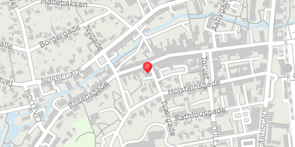 Trafikstøjkort på Tværgade 2A, 8300 Odder