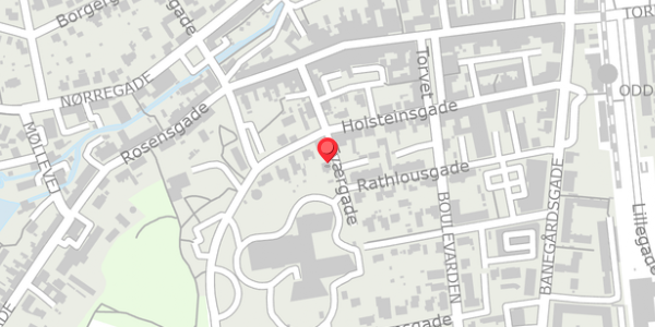 Trafikstøjkort på Tværgade 10, 8300 Odder