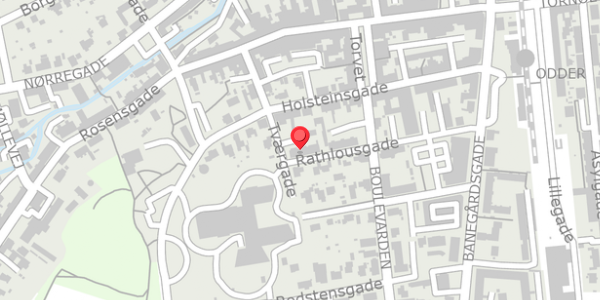 Trafikstøjkort på Tværgade 17, 8300 Odder