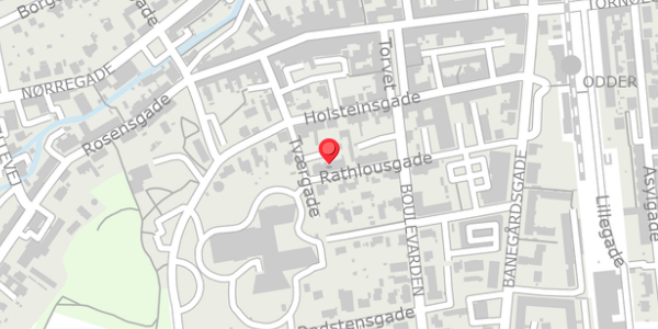 Trafikstøjkort på Tværgade 23, 8300 Odder