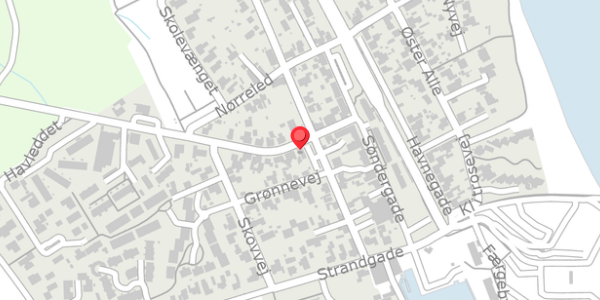 Trafikstøjkort på Vestergade 11, 8300 Odder