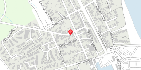 Trafikstøjkort på Vestergade 13, 8300 Odder