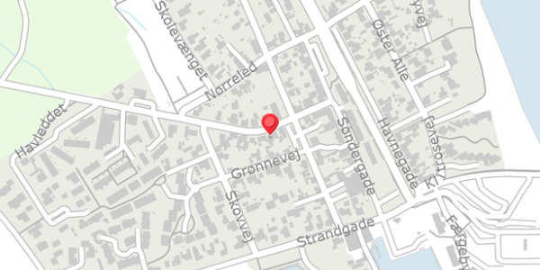 Trafikstøjkort på Vestergade 15, 8300 Odder