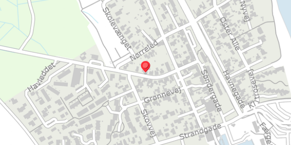 Trafikstøjkort på Vestergade 18, 8300 Odder