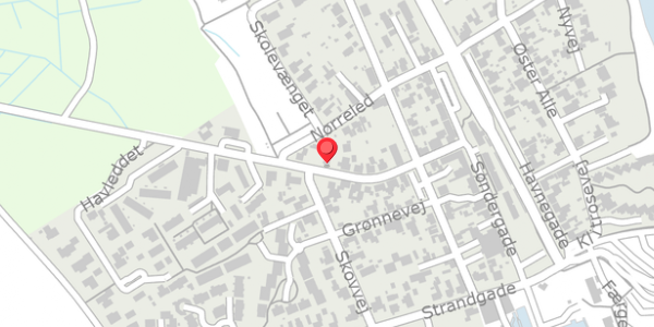 Trafikstøjkort på Vestergade 22, 8300 Odder