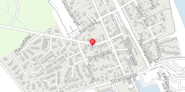 Trafikstøjkort på Vestergade 23, 8300 Odder