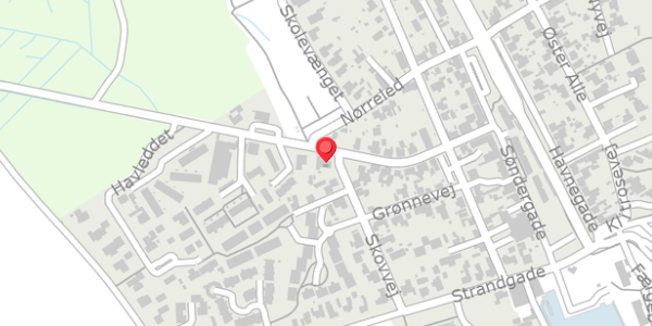 Trafikstøjkort på Vestergade 29, 8300 Odder