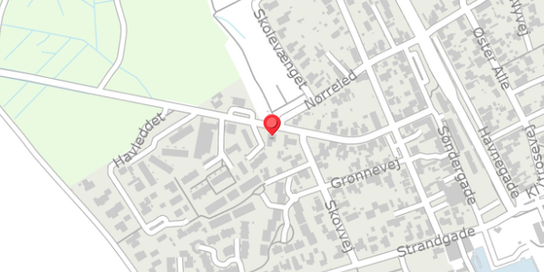 Trafikstøjkort på Vestergade 31, 8300 Odder