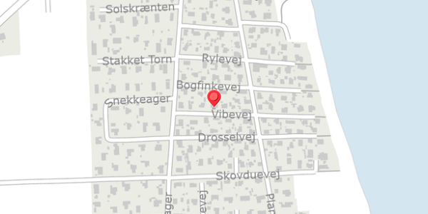 Trafikstøjkort på Vibevej 124, 8300 Odder