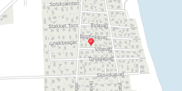 Trafikstøjkort på Vibevej 125, 8300 Odder