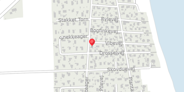 Trafikstøjkort på Vibevej 128, 8300 Odder
