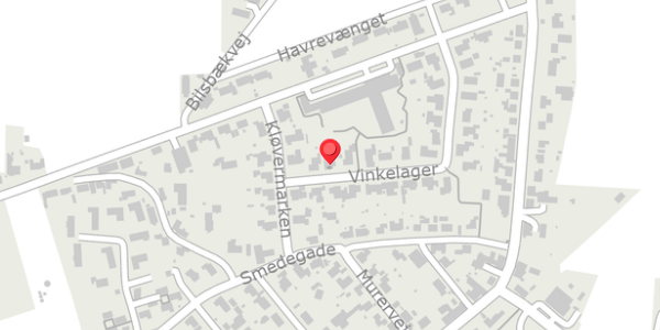 Trafikstøjkort på Vinkelager 3, 8300 Odder