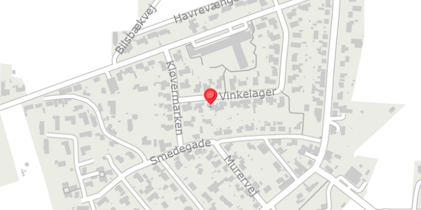 Trafikstøjkort på Vinkelager 6, 8300 Odder