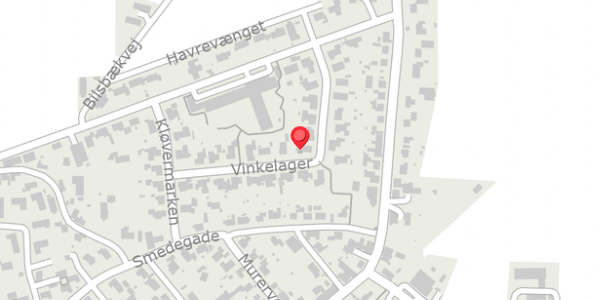 Trafikstøjkort på Vinkelager 13, 8300 Odder