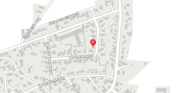 Trafikstøjkort på Vinkelager 15, 8300 Odder