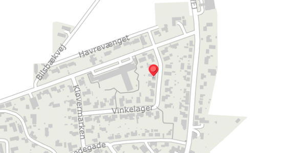 Trafikstøjkort på Vinkelager 19, 8300 Odder