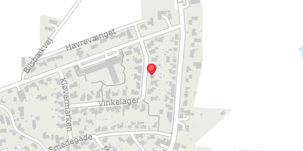 Trafikstøjkort på Vinkelager 26, 8300 Odder