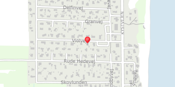 Trafikstøjkort på Violvej 7, 8300 Odder