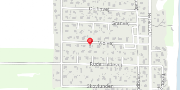 Trafikstøjkort på Violvej 13, 8300 Odder