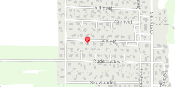 Trafikstøjkort på Violvej 15, 8300 Odder