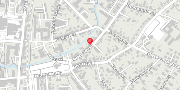 Trafikstøjkort på Østergade 15, 8300 Odder