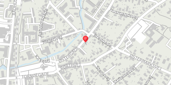Trafikstøjkort på Østergade 20, 8300 Odder