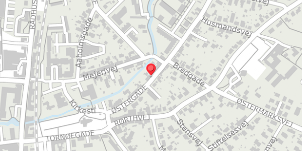 Trafikstøjkort på Østergade 21, st. , 8300 Odder