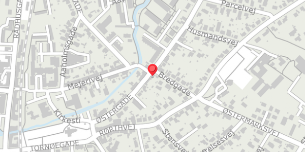 Trafikstøjkort på Østergade 24, 8300 Odder