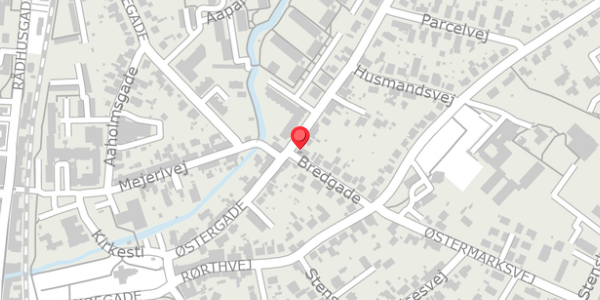 Trafikstøjkort på Østergade 26, 8300 Odder