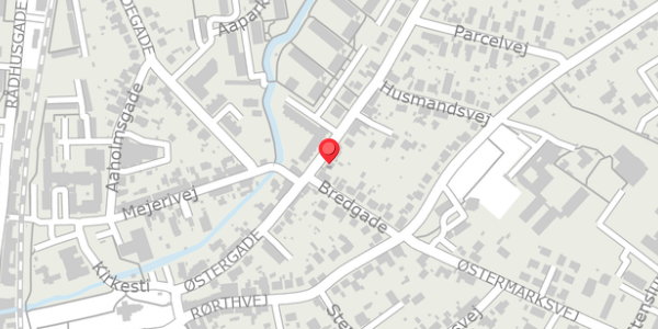 Trafikstøjkort på Østergade 28, 8300 Odder