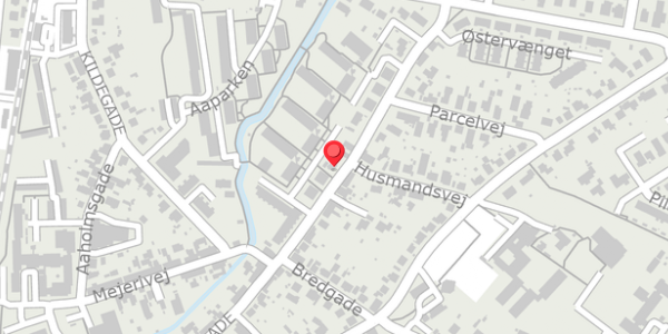 Trafikstøjkort på Østergade 37, 8300 Odder