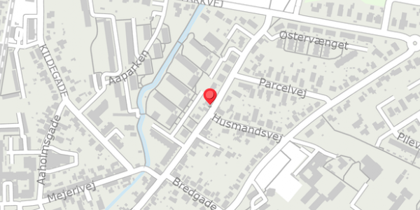Trafikstøjkort på Østergade 41, 8300 Odder