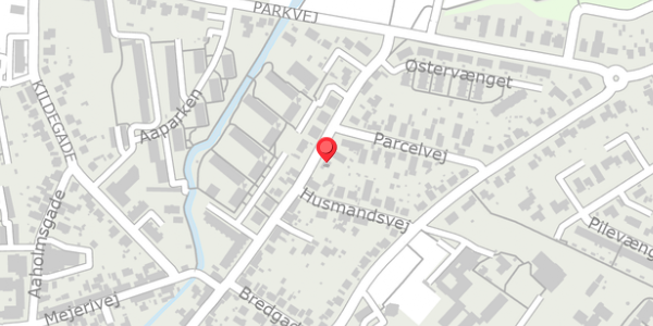 Trafikstøjkort på Østergade 44, 8300 Odder
