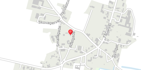 Trafikstøjkort på Adelgade 5, . , 8990 Fårup