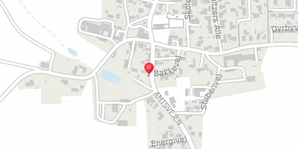 Trafikstøjkort på Amtsvejen 21, 8981 Spentrup