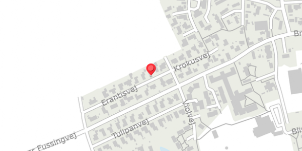 Trafikstøjkort på Erantisvej 10, 8920 Randers NV