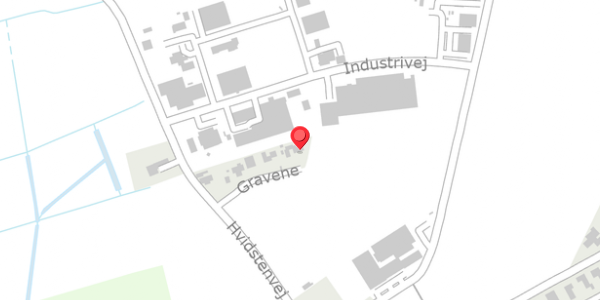 Trafikstøjkort på Gravene 7, 8981 Spentrup