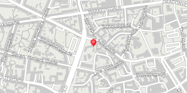 Trafikstøjkort på Adelgade 21, . 21, 8900 Randers C