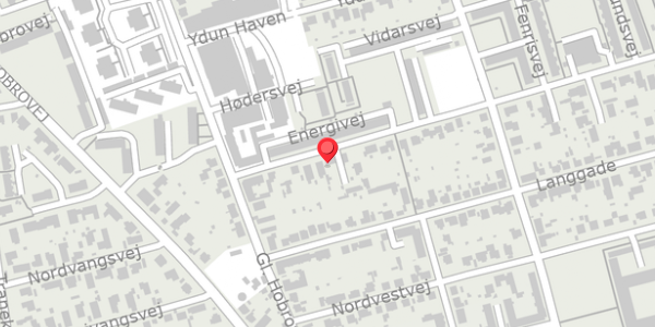 Trafikstøjkort på Energivej 63, 8920 Randers NV