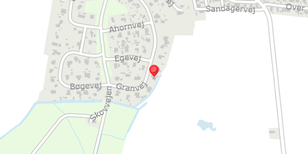 Trafikstøjkort på Granvej 21, 8961 Allingåbro