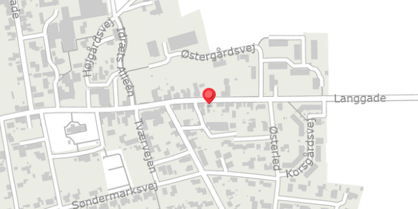 Trafikstøjkort på Langgade 52, . , 8961 Allingåbro