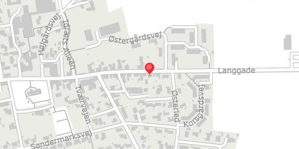 Trafikstøjkort på Langgade 58, . , 8961 Allingåbro