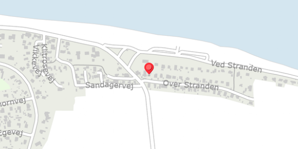 Trafikstøjkort på Over Stranden 3, . , 8961 Allingåbro