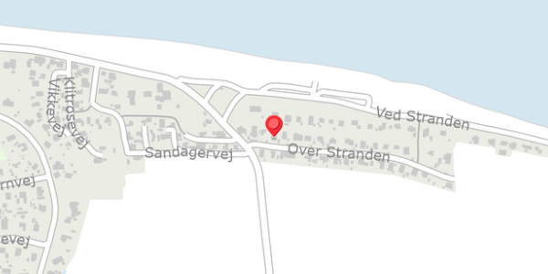 Trafikstøjkort på Over Stranden 5, . , 8961 Allingåbro