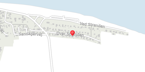 Trafikstøjkort på Over Stranden 14, . , 8961 Allingåbro