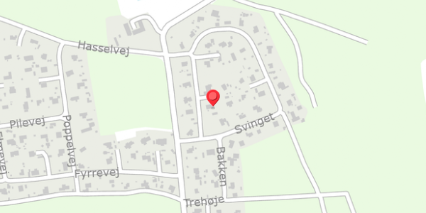 Trafikstøjkort på Svinget 4, 8961 Allingåbro