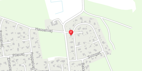 Trafikstøjkort på Svinget 9, 8961 Allingåbro