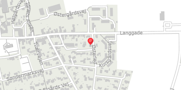Trafikstøjkort på Østerled 2, . , 8961 Allingåbro